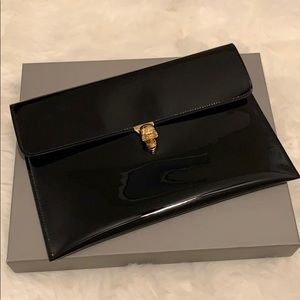 Alexander McQueen Patent Clutch